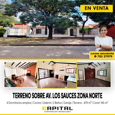 VENDO CASA SOBRE AVENIDA ZONA NORTE
