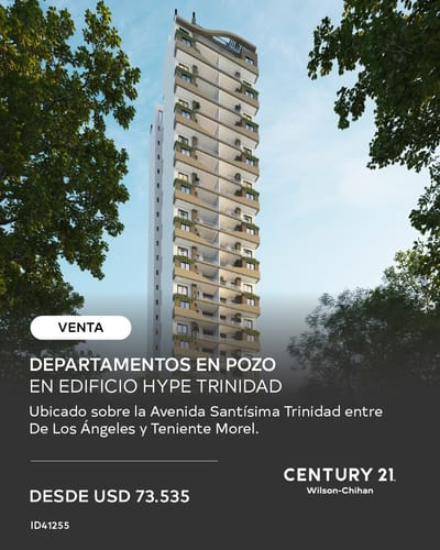 HYPE TRINIDAD - DEPARTAMENTOS EN POZO de 1, 2 y 3 dormitorios