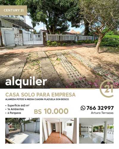 Casa En Alquiler Solo Para Empresas.