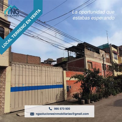 LOCAL TERRENO EN VENTA 360 M2 CALLE LAS AZUCENAS – SANTA ANITA