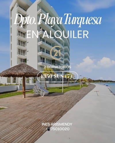 DEPARTAMENTO DE LUJO EN ALQUILER - PLAYA  TURQUESA 