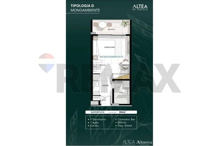 Departamento monoambiente EN POZO - Venta - Recoleta, Asunción 