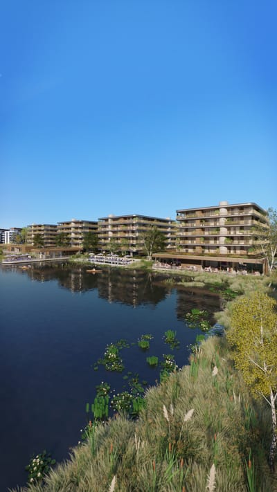 PV910 / APARTAMENTO DE 1 DORMITORIO CON BALCÓN Y PARRI PROPIO FRENTE AL LAGO