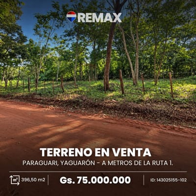 TERRENO EN VENTA YAGUARON. SHY
