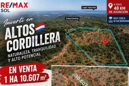 Terreno en venta de 1Ha, 10.607 m2 en Altos - Cordillera