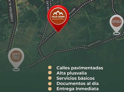 Hermoso y amplio terreno en Cotoca