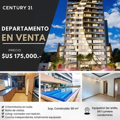 DEPARTAMENTO EN VENTA DE 2 SUITE EN EDIFICIO SKY LUMIERE