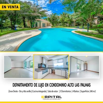 DEPARTAMENTO EN CONDOMINIO ALTO LAS PALMAS