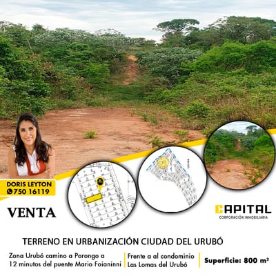 TERRENO EN VENTA ZONA URUBO