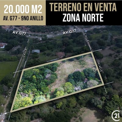 2 Hectáreas En Zona Norte - 9no Anillo