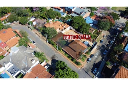 Vendo Terreno en esquina de 397 M2 en Asunción Barrio Mburucuya 
