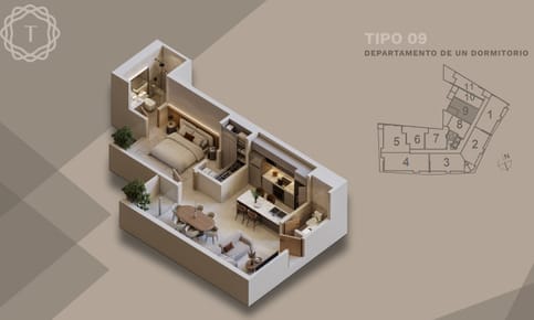 Pre Venta, Departamento 1 Dormitorio (2026)