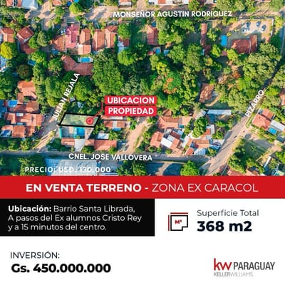 EN VENTA! TERRENO ZONA EX CARACOL