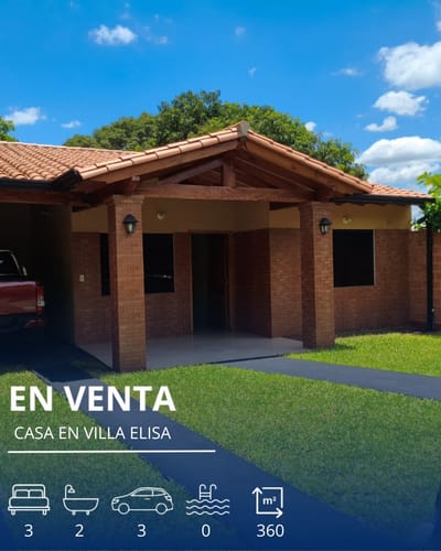 VENDO HERMOSA CASA A ESTRENAR EN VILLA ELISA 