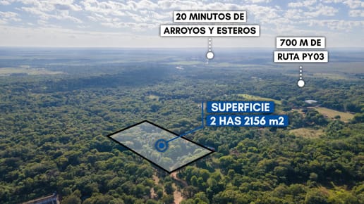VENDO TERRENO DE 2 HAS CON CASA EN EMBOSCADA