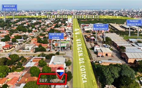 Casa altamente comercial en venta avenida Virgen de Cotoca 4to y 5to anillo