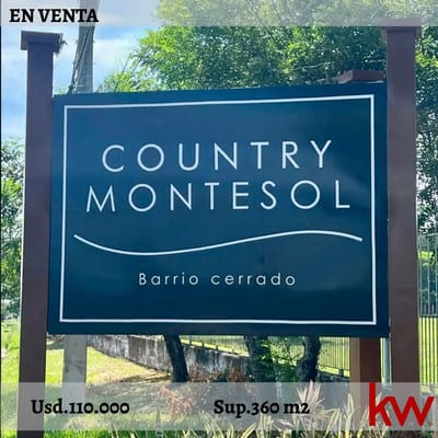 En Venta Terreno en Barrio Cerrado Country Montesol
