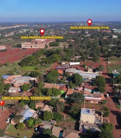 EN VENTA TERRENO KM 10.5 Acaray , cerca de RUTA PY2