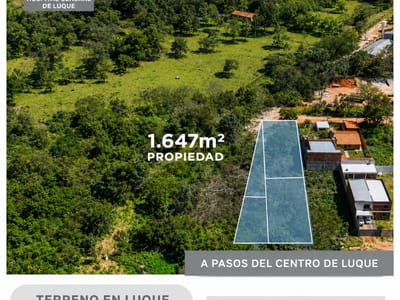 TERRENO DE CON MEDIDA ESPECIAL EN LUQUE 