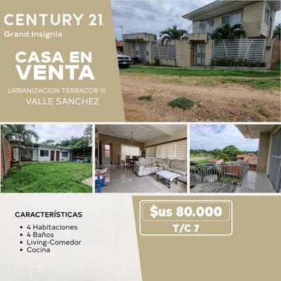 CASA EN VENTA  URBANIZACIÓN TERRACOR 3