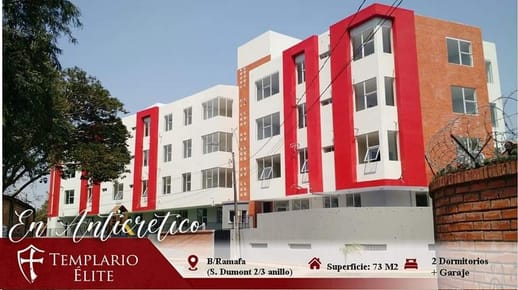 CENTRICO DEPARTAMENTO EN ANTICRETICO EN LA AV. SANTOS DUMONT 2DO Y 3ER ANILLO