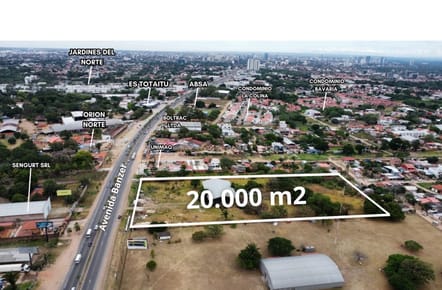 En Venta! Estrátegico Terreno ubicado sobre la avenida Banzer