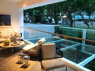 Lindo departamento  integrado a parque privado!
