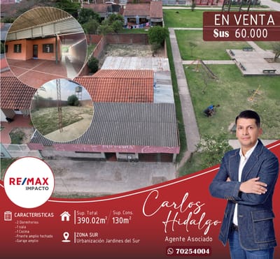 Casa en venta Zona Sur Urb Jardines del Sur