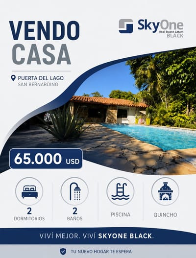 Vendo Casa Quinta En Costa Del Lago, San Bernardino