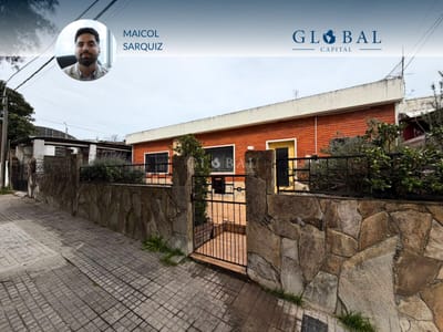 Casa 2 Dormitorios en Venta – Cerrito – Jardín, Cochera y Patio con Parrillero.