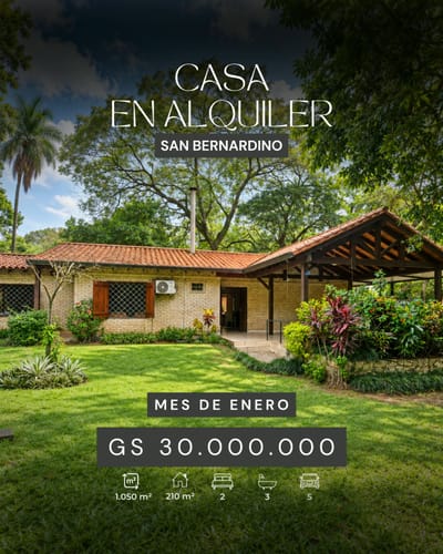 EXCLUSIVA CASA EN ALQUILER EN SAN BERNARDINO 