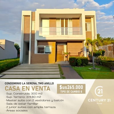 Casa En La Serena  Condominio 7mo. Anillo.