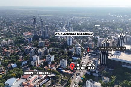 EN ALQUILER TERRENO SOBRE AVIADORES DEL CHACO - ASUNCION
