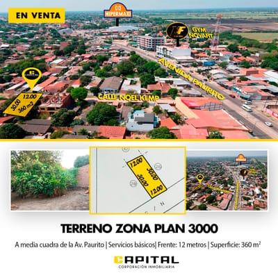 VENDO TERRENO EN EL PLAN 3000 A TC OFICIAL