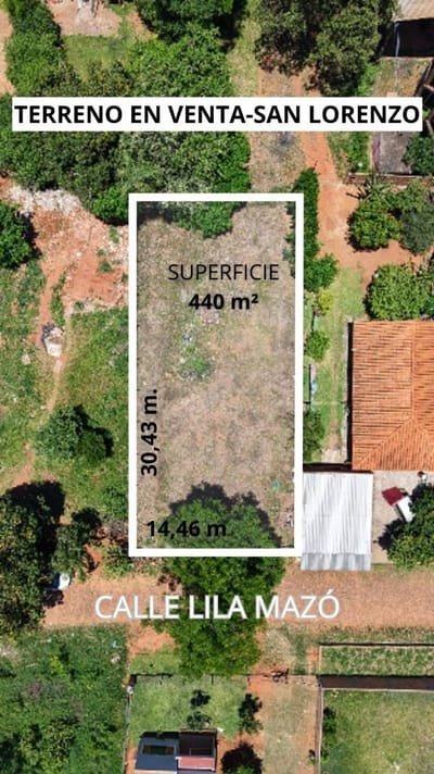VENDO TERRENO EN SAN LORENZO