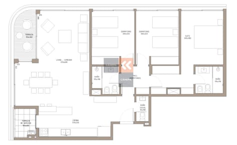 Venta apartamento 3 dormitorios en Carrasco