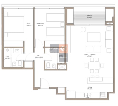Venta apartamento 2 dormitorios en Carrasco