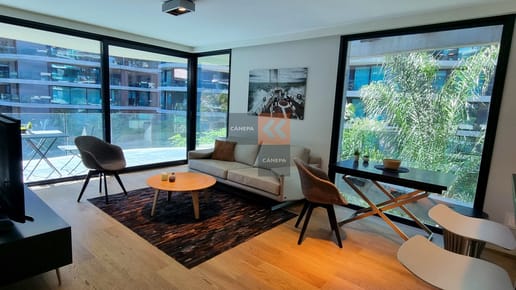 Venta y alquiler de apartamento amueblado de 1 dormitorio en Puerto del Buceo