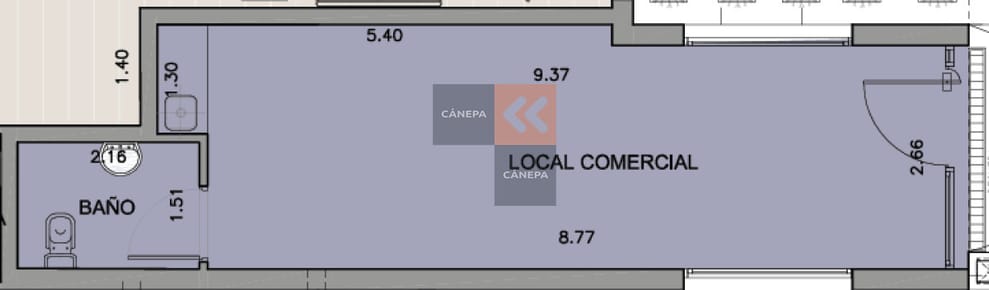 Venta con renta de local comercial en Punta Carretas