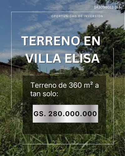 VENDO TERRENO Bº MBOKAJATY, VILLA ELISA