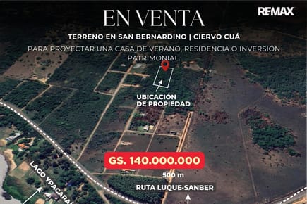 Terreno-Venta-San Bernardino, Cordillera