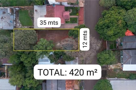 EN VENTA TERRENO EN CIUDAD DEL ESTE IDEAL PARA DUPLEX 