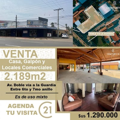 CASA EN VENTA, IDEAL PARA INVERSIONISTAS,ZONA AV. DOBLE VIA LA GUARDIA