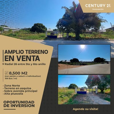 AMPLIO TERRENO EN VENTA-RADIAL 26 ENTRE 5/6TO ANILLO