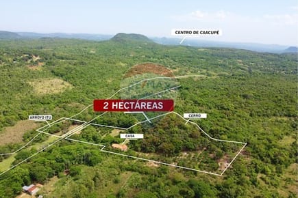 Casa Quinta de 2 hectáreas en Caacupe abarca el cerro 