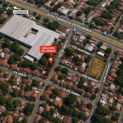 Terreno 779 m² sobre Ruta 2 | Fernando de la Mora