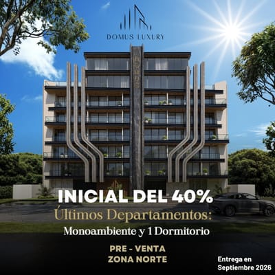 ÚLTIMOS 2 MONOAMBIENTES en Domus Luxury - Mall Las Brisas Zona Norte