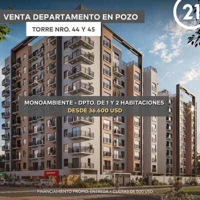 VENTA DE DEPTO EN POZO - ZUBA 44 Y 45 ZONA CIT