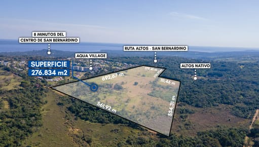 VENDO 27 HECTÁREAS EN ALTOS ZONA DE AQUA VILLAGE!!