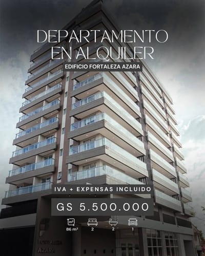 Alquilo depto semi amblado en Fortaleza Azara | centro 